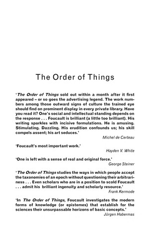 The Order of Things