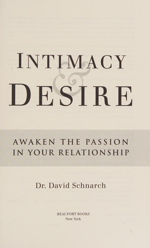 Intimacy &amp; Desire
