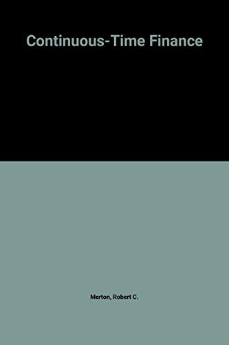 Continuous-Time Finance