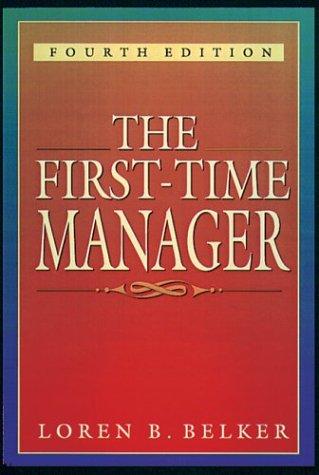 The First-Time Manager