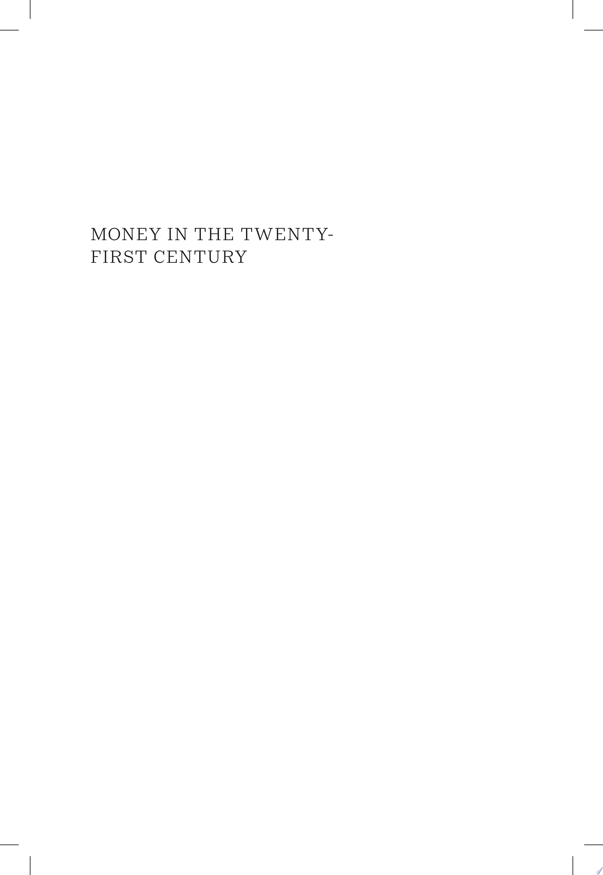 El Dinero en el Siglo Veintiuno